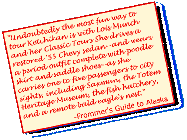 Testimonial from Frommer's Guide to Alaska